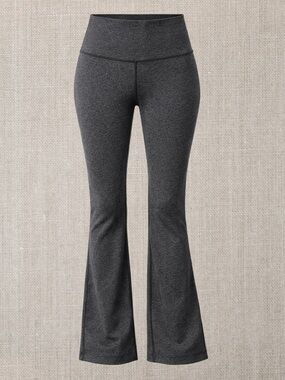 Lululemon Groove High Rise Flared Pants - Charcoal Heather/Black